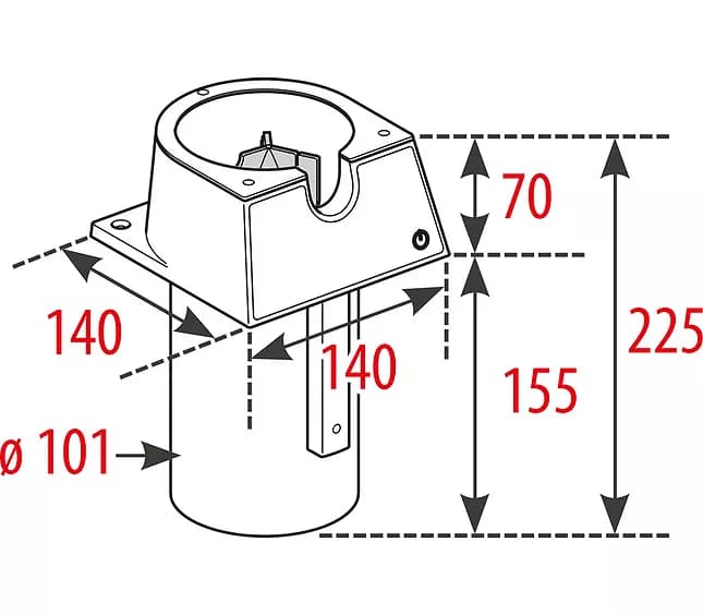 Elektr-Kaffeesatzbürste