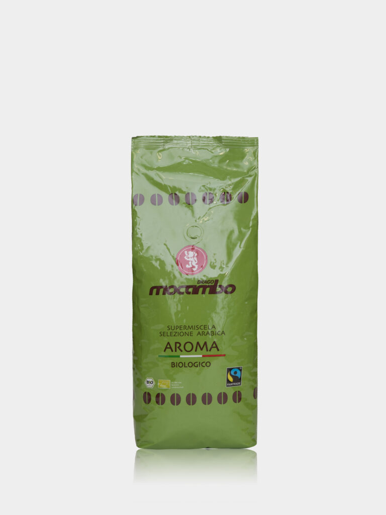 Die Kaffeemischung Biologico (250 Gramm/gr) von der Marke Drago Mocambo Caffe